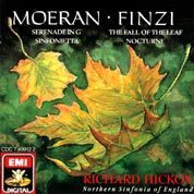 Moeran's Serenade and Sinfonietta - Finzi's  The Fall of the Leaf and Nocturne with Hickox conducting 